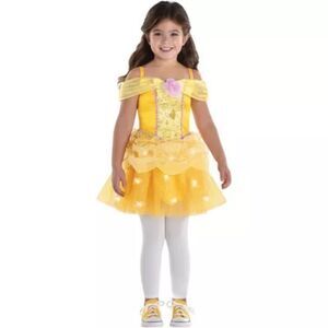 Disney Kids Beauty & The Beast Light Up Costume Size Medium 8-10